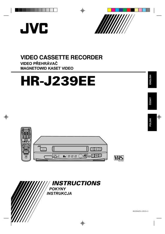 JVC HRJ239EE VCR Operating Manual