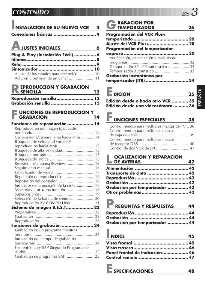 JVC HRJ7005UM VCR Operating Manual