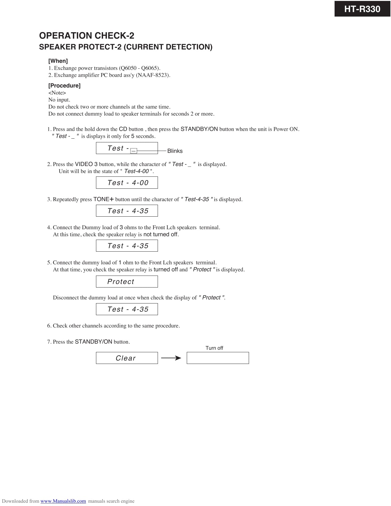 Onkyo HT-R330 AV Receiver Service Manual (Pages: 76)