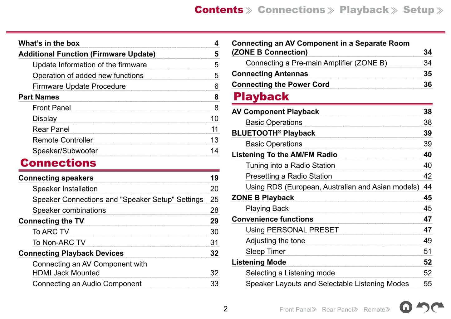 Pioneer HTP-076 Home Theater System Owner/ User Manual (Pages: 101)