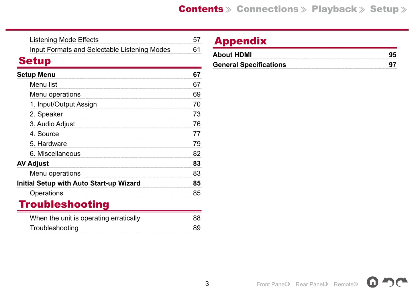 Pioneer HTP-076 Home Theater System Owner/ User Manual (Pages: 101)