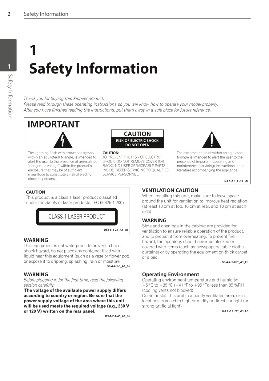 Pioneer HTZ-222DVD & HTZ-424DVD DVD Player System Owner/ User Manual (Pages: 49)