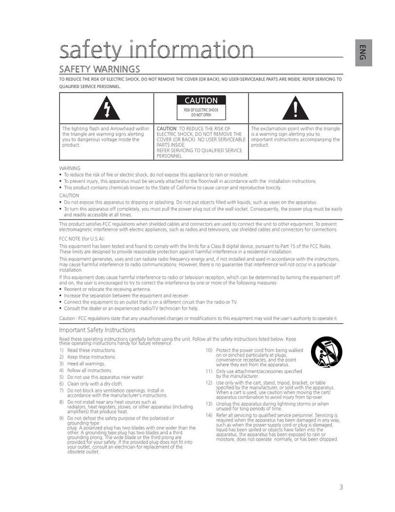 Samsung HWH550 HWH550/ZA HWH551 Audio System Operating Manual