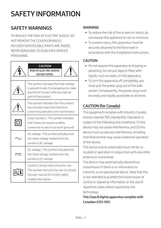 Samsung HW-M370/ZA Sound Bar System Operating Manual