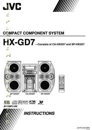 JVC HXGD7 Audio System Operating Manual