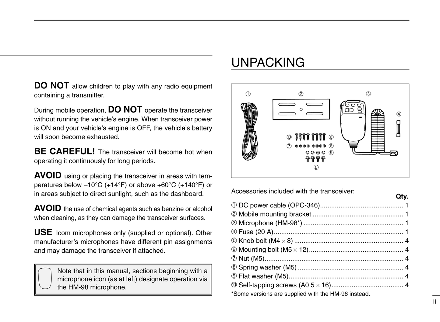 Icom IC-207H VHF/UHF FM Transceiver Owner/ User Manual (Pages: 80)