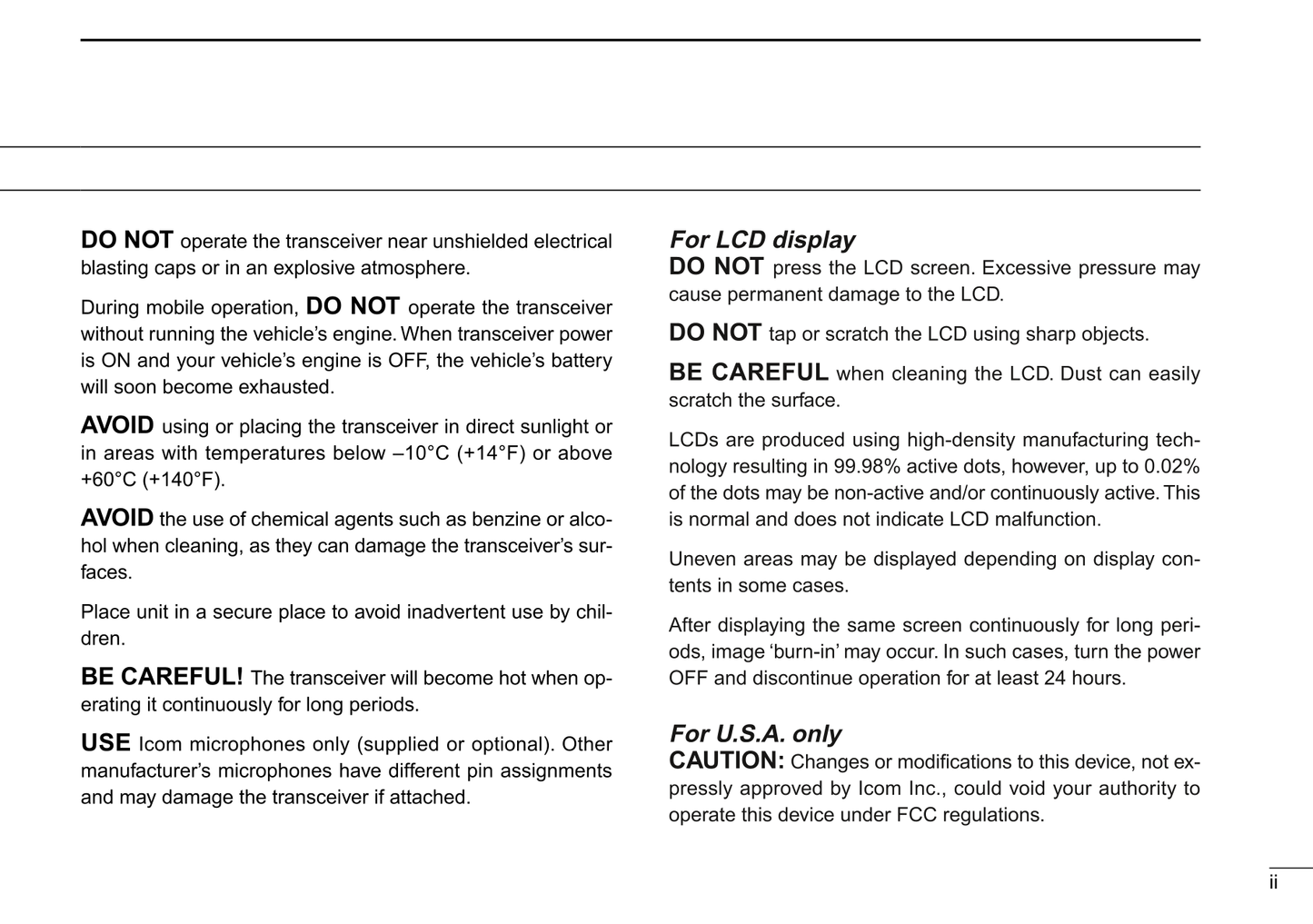 Icom IC-2800H Dual Band FM Transceiver Owner/ User Manual (Pages: 88)