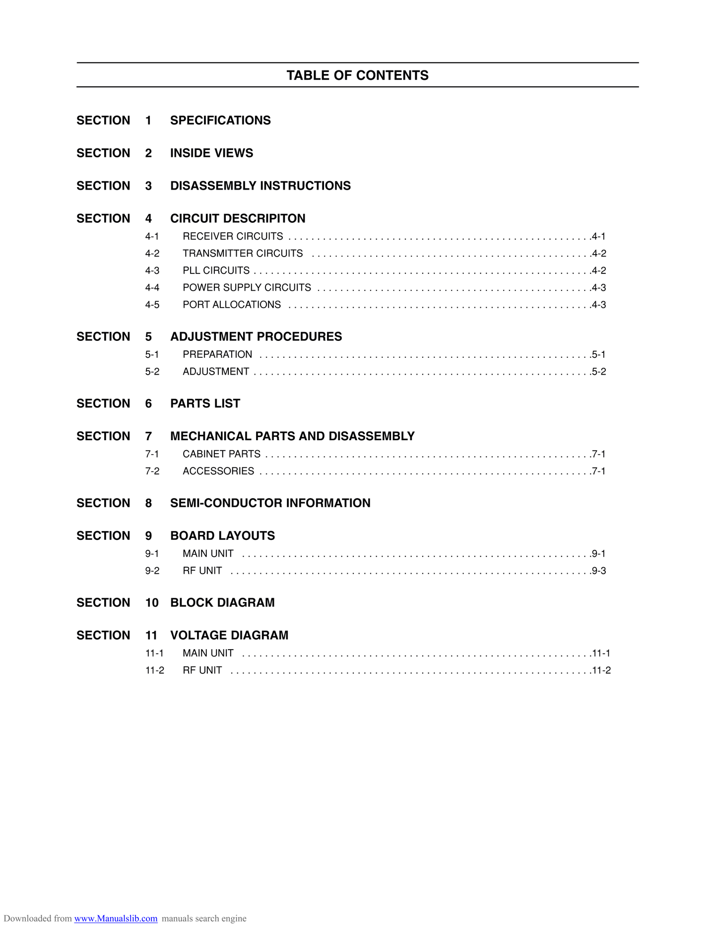 Icom IC-4088 E FM Transceiver Service Manual (Pages: 29)