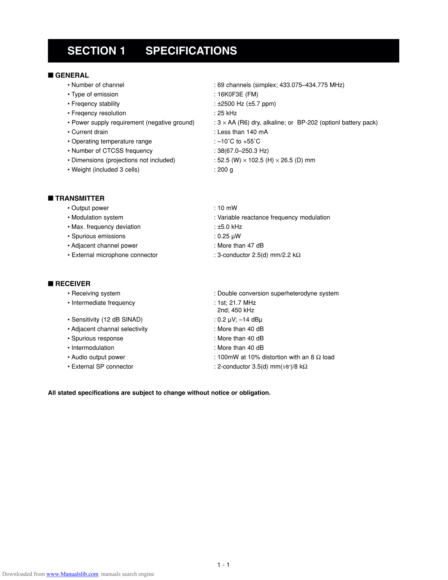 Icom IC-4088 E FM Transceiver Service Manual (Pages: 29)