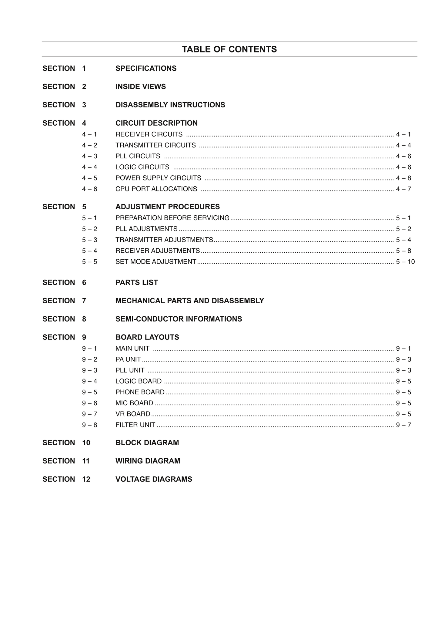 Icom IC-718 HF Transceiver Service Manual (Pages: 206)