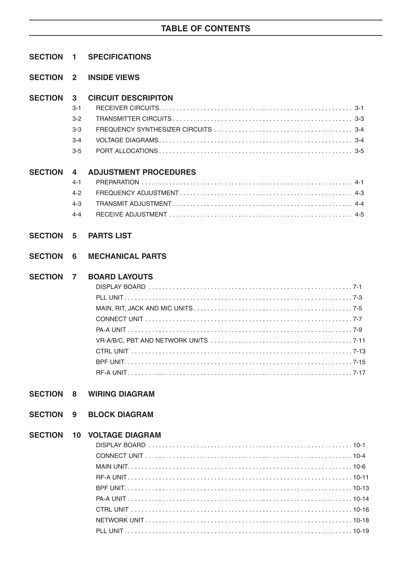 Icom IC-7410 HF Transceiver Service Manual (Pages: 108)