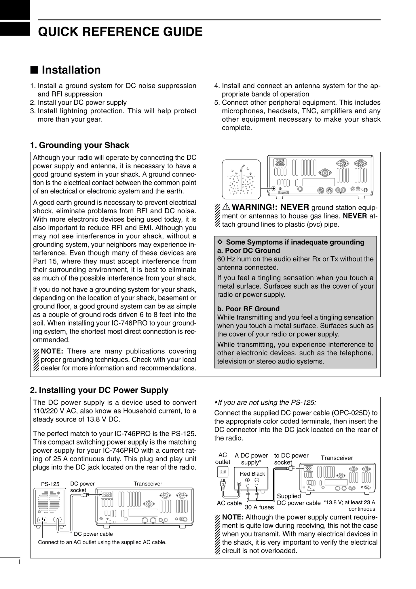 Icom IC-746PRO All Mode Transceiver Owner/ User Manual (Pages: 116)