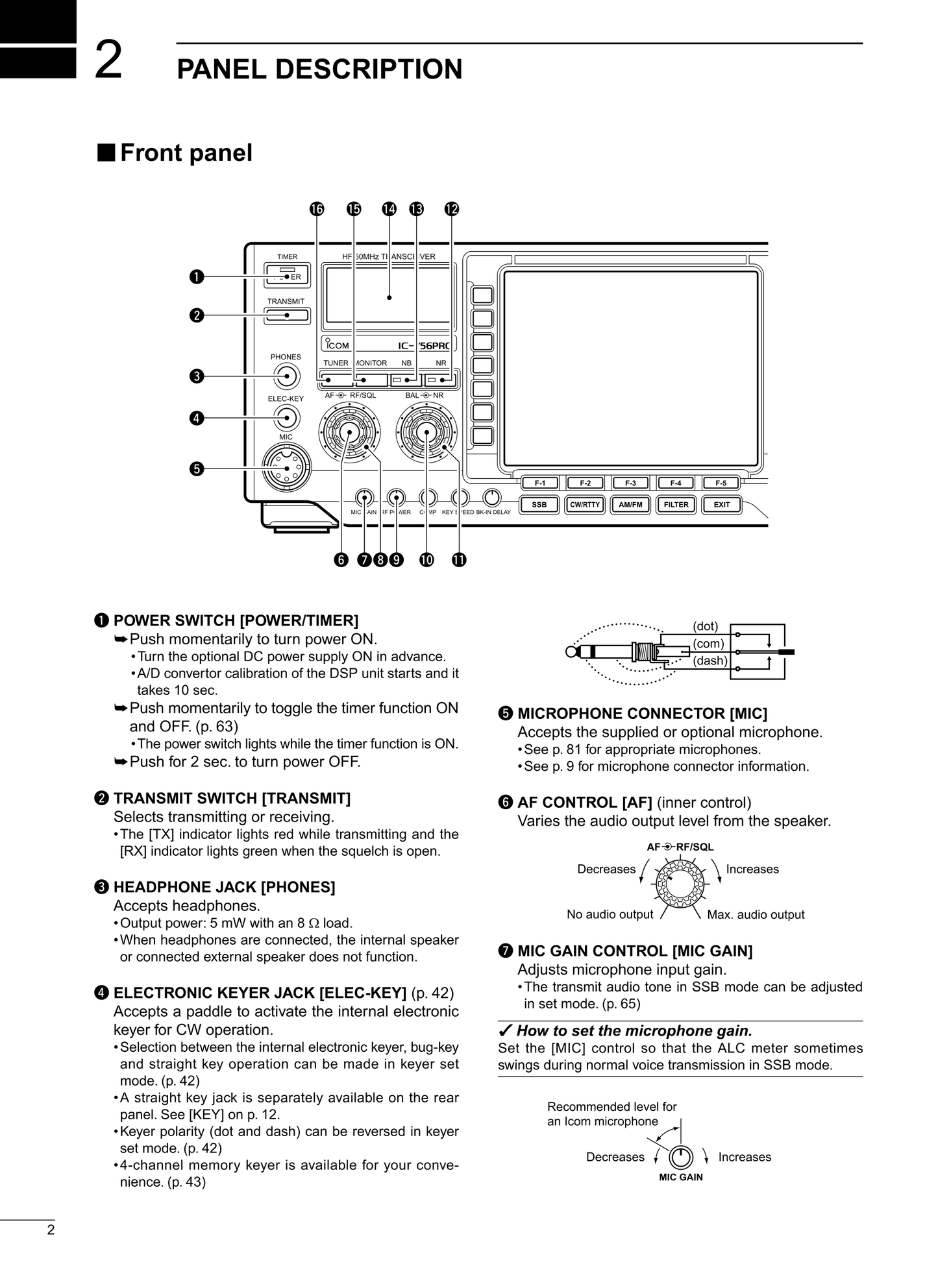 Icom IC-756PRO All Mode Transceiver Owner/ User Manual (Pages: 84)