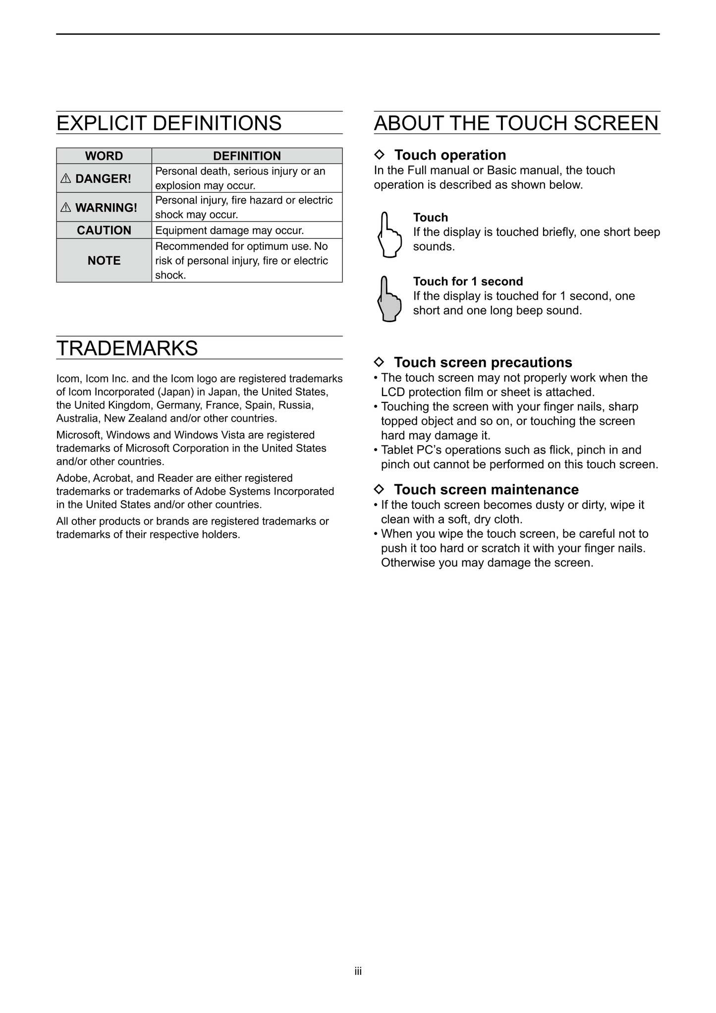 Icom IC-7610 HF/ 50MHz Transceiver Owner/ User Manual (Pages: 101)