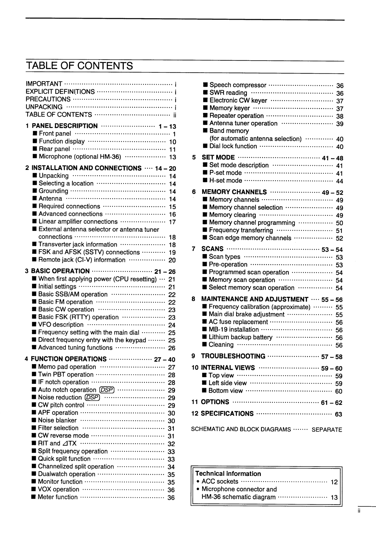 Icom IC-775 & IC-775DSP HF Transceiver Owner/ User Manual (Pages: 67)