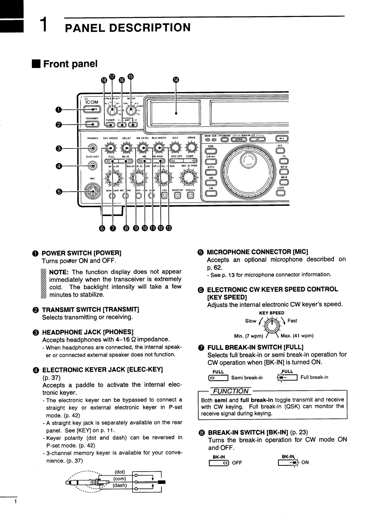 Icom IC-775 & IC-775DSP HF Transceiver Owner/ User Manual (Pages: 67)