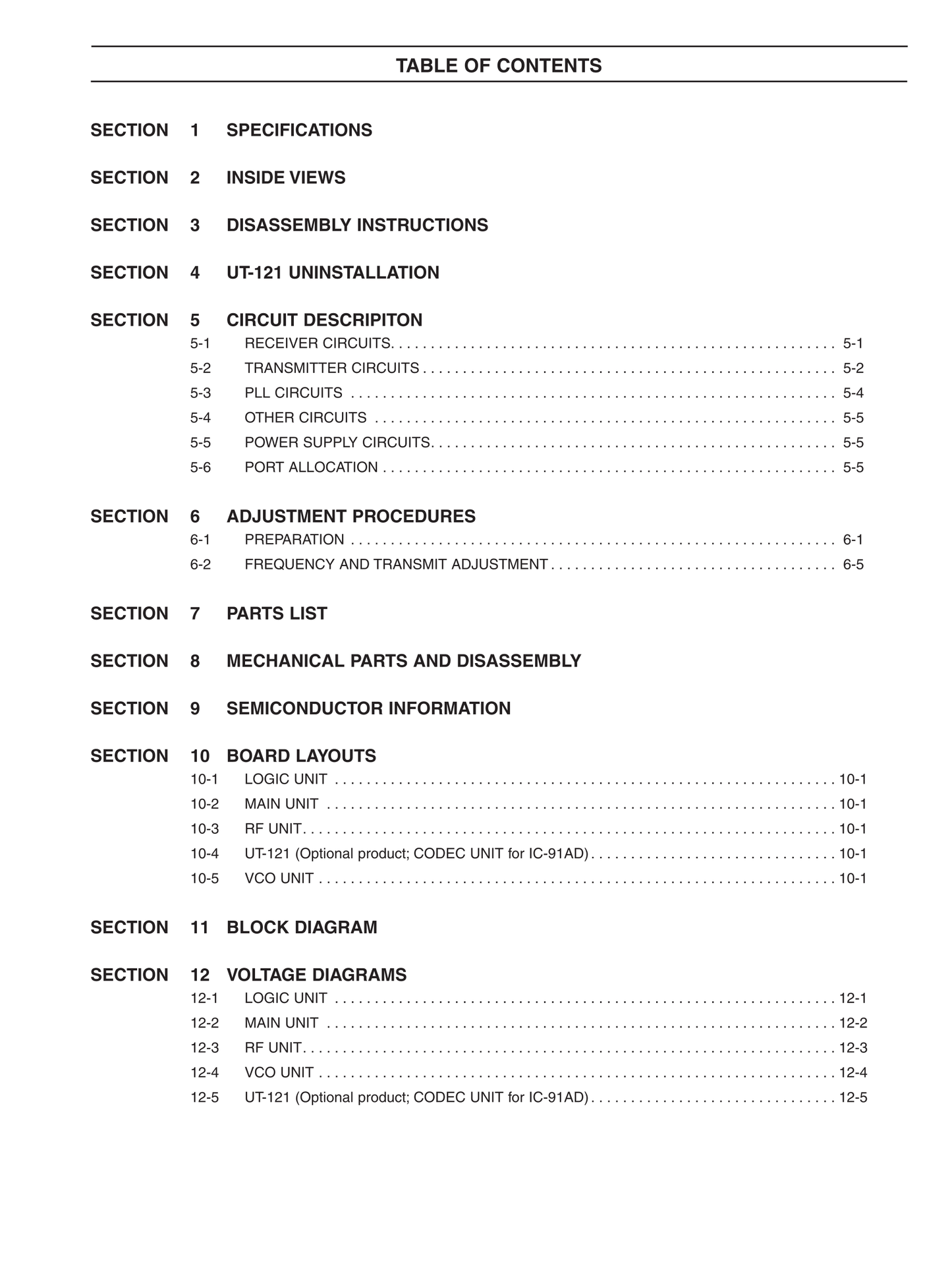 Icom IC-91 A & AD FM Transceiver Service Manual (Pages: 50)