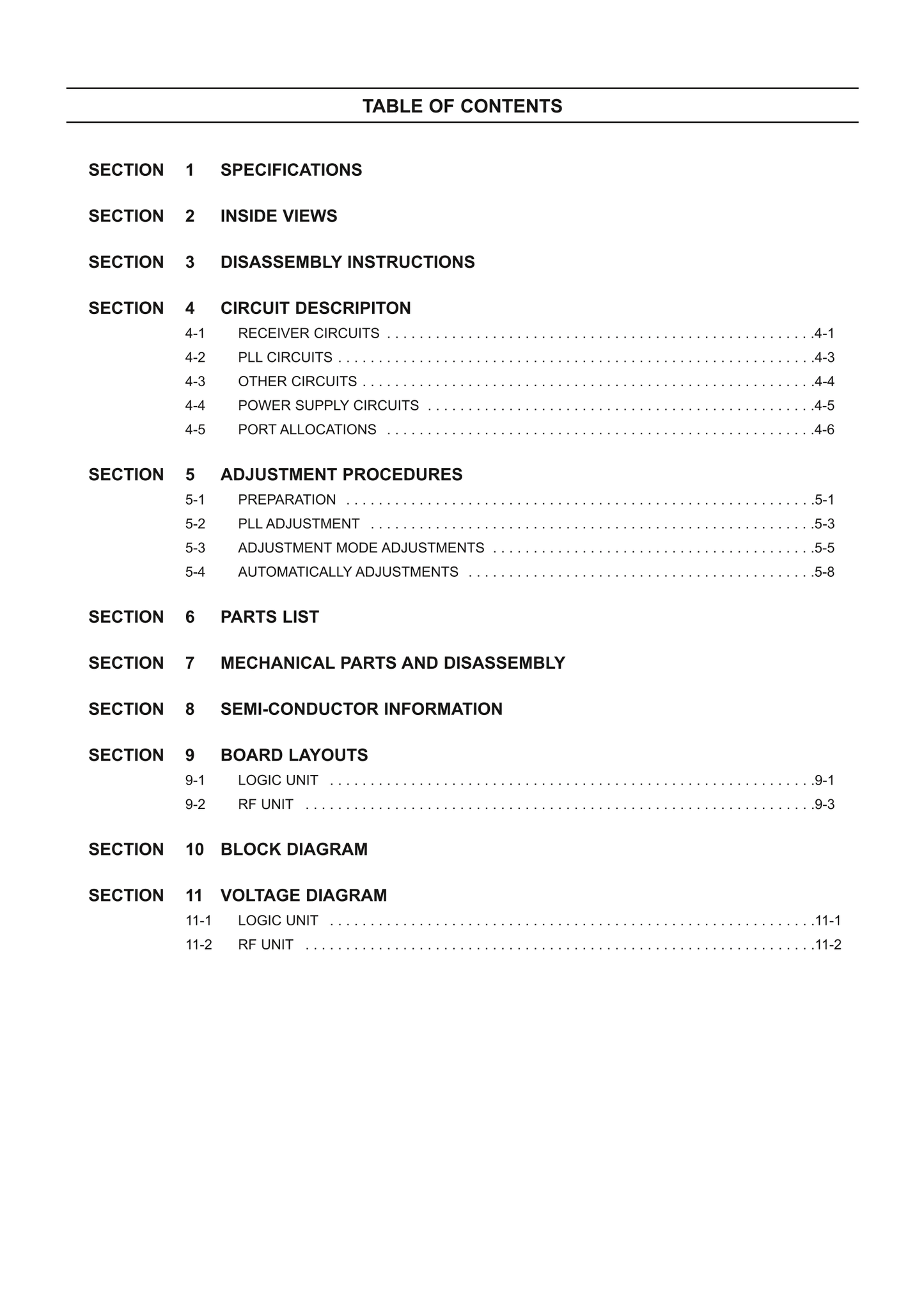 Icom IC-R5 Communicatons Receiver Service Manual (Pages: 39)