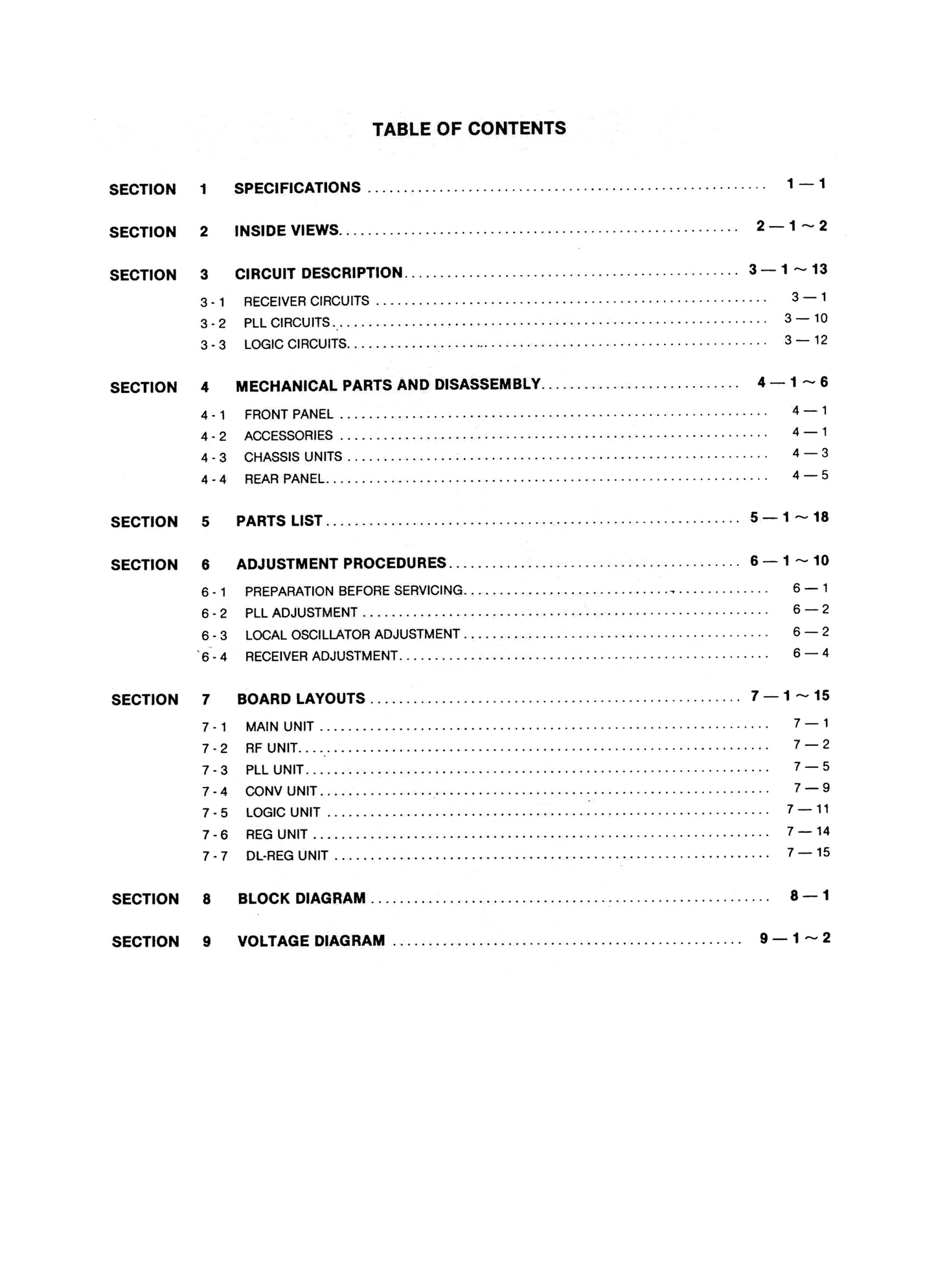 Icom IC-R7100 Wideband Receiver Service Manual (Pages: 71)