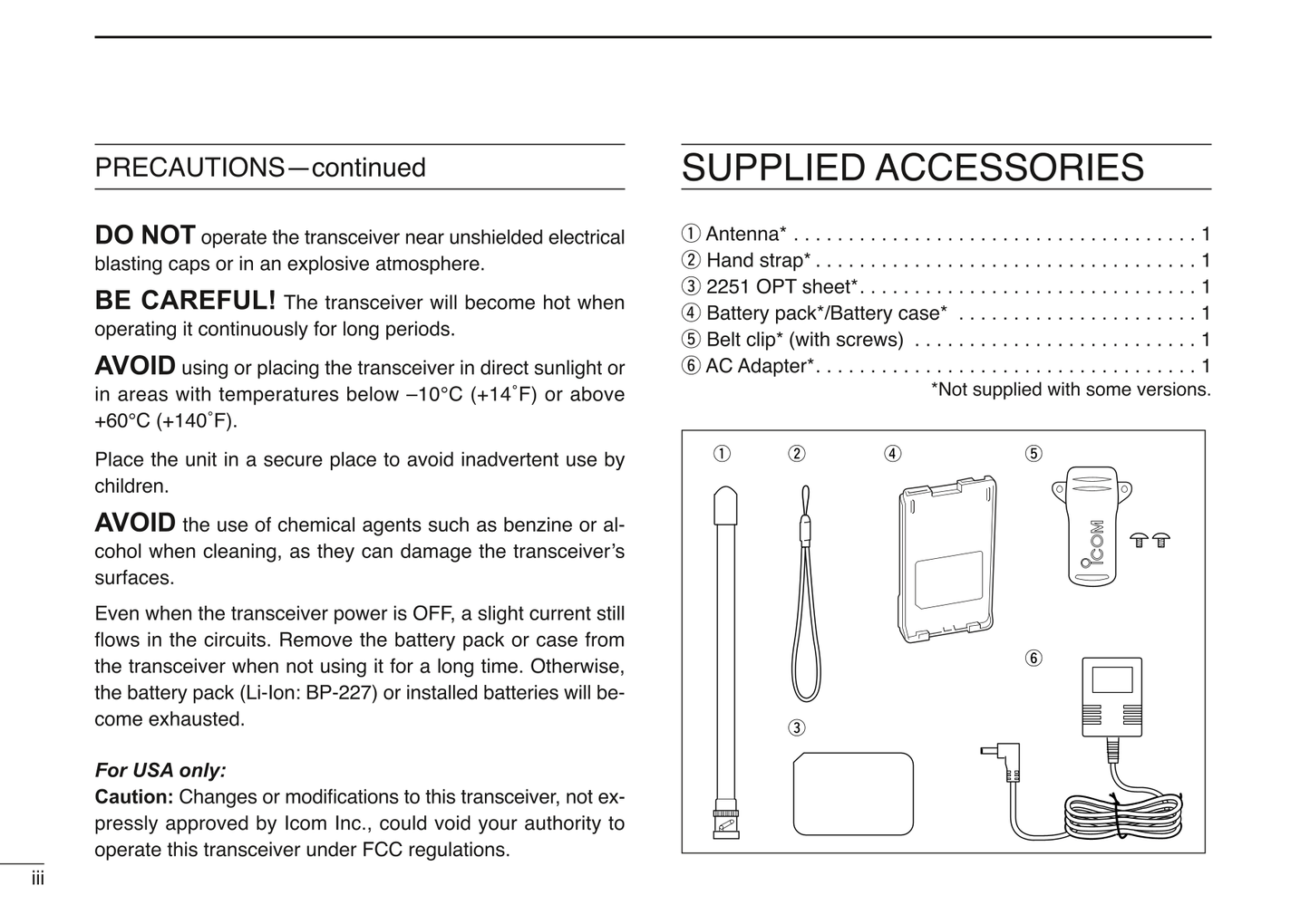 Icom IC-V85 & IC-V85-T FM Transceiver Owner/ User Manual (Pages: 80)