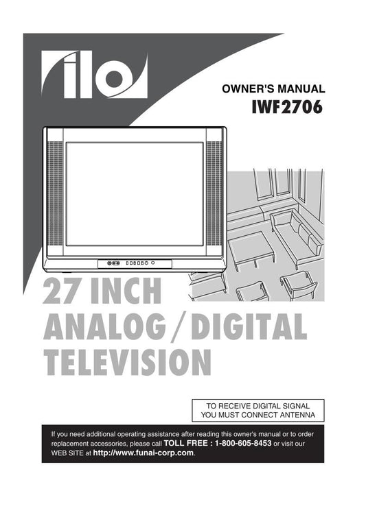 ilo IWF2706 TV Operating Manual