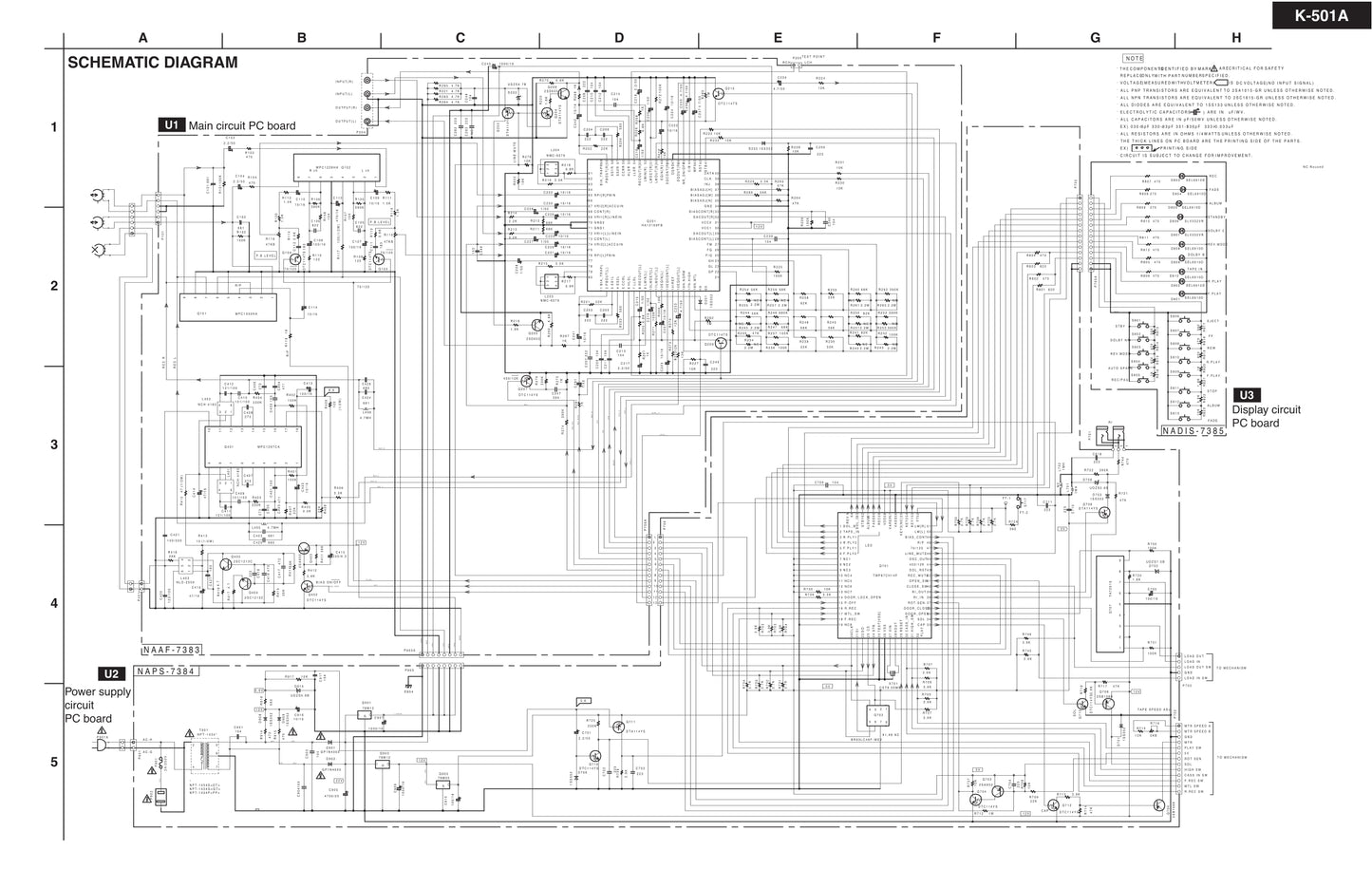 Onkyo K-501A Cassette Tape Deck Service Manual (Pages: 26)