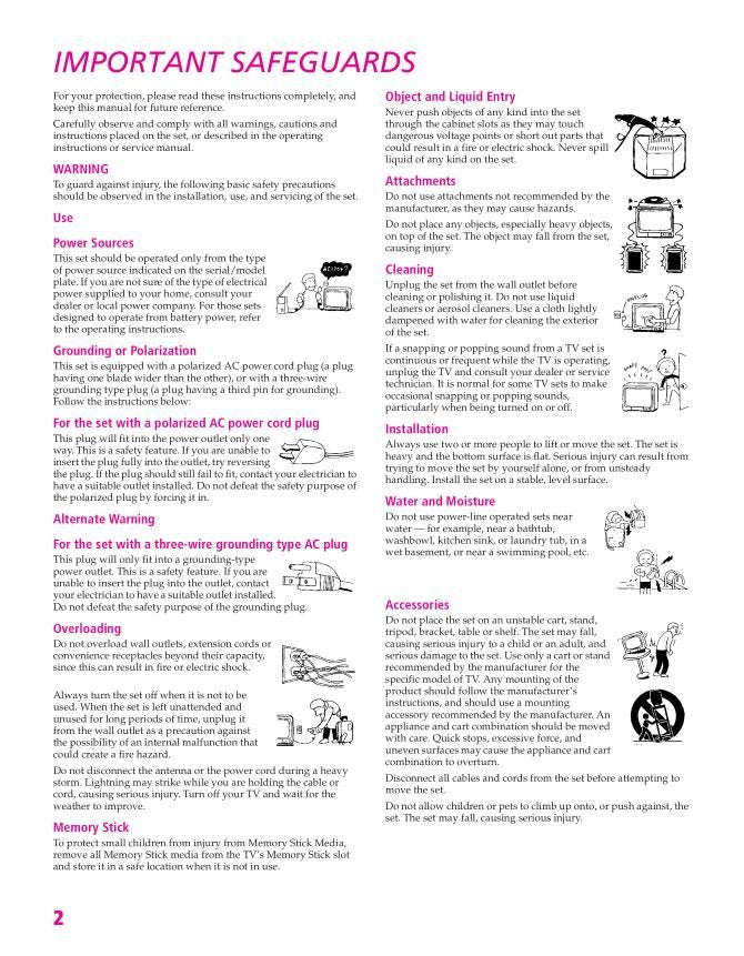 Sony KD30XS945 KD32XS945 KD34XS945 Audio/Video Receiver Operating Manual