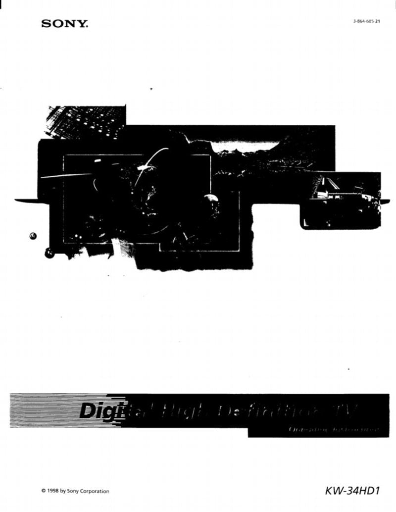 Sony KW34HD1 TV Operating Manual