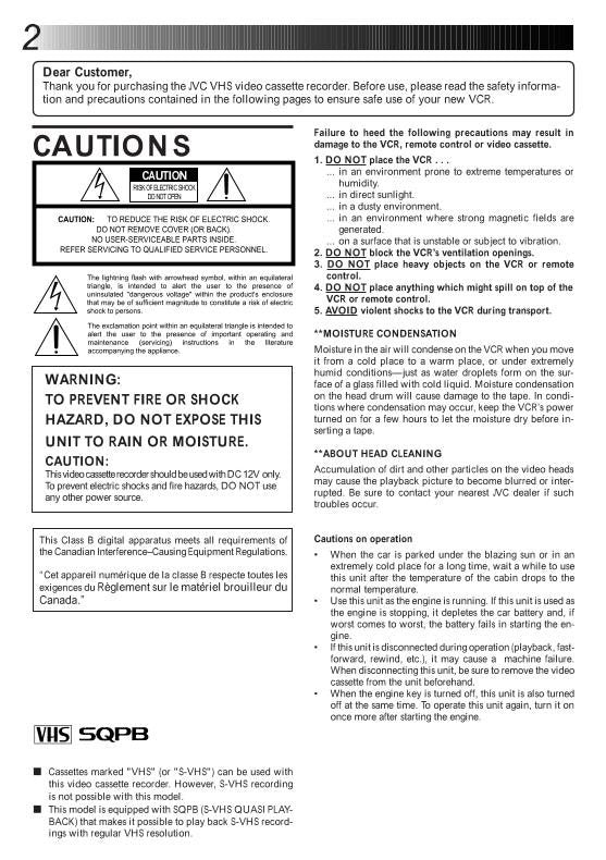 JVC KZV10 KZV10J KZV10JMV Audio System Operating Manual