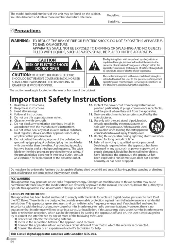 Funai LC427SSX TV Operating Manual