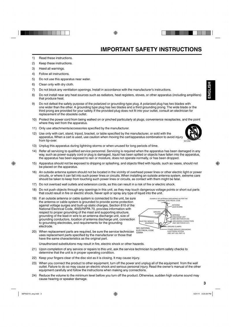 Hitachi L26D205 TV/DVD Combo Operating Manual