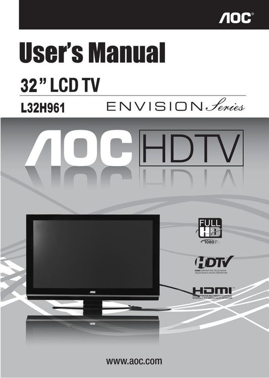 AOC L32 H 961OM TV Operating Manual