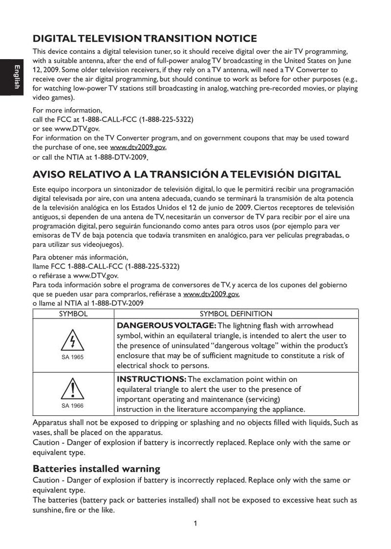 AOC L32 H 961OM TV Operating Manual