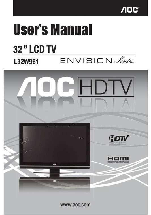 AOC L32 W 961 TV Operating Manual