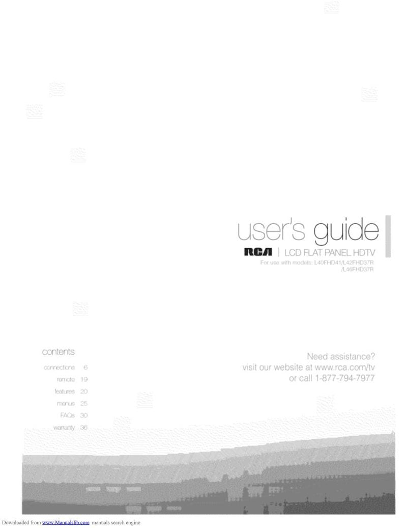 RCA L40FHD37R L40FHD41 L40FHD41YX9 TV Operating Manual