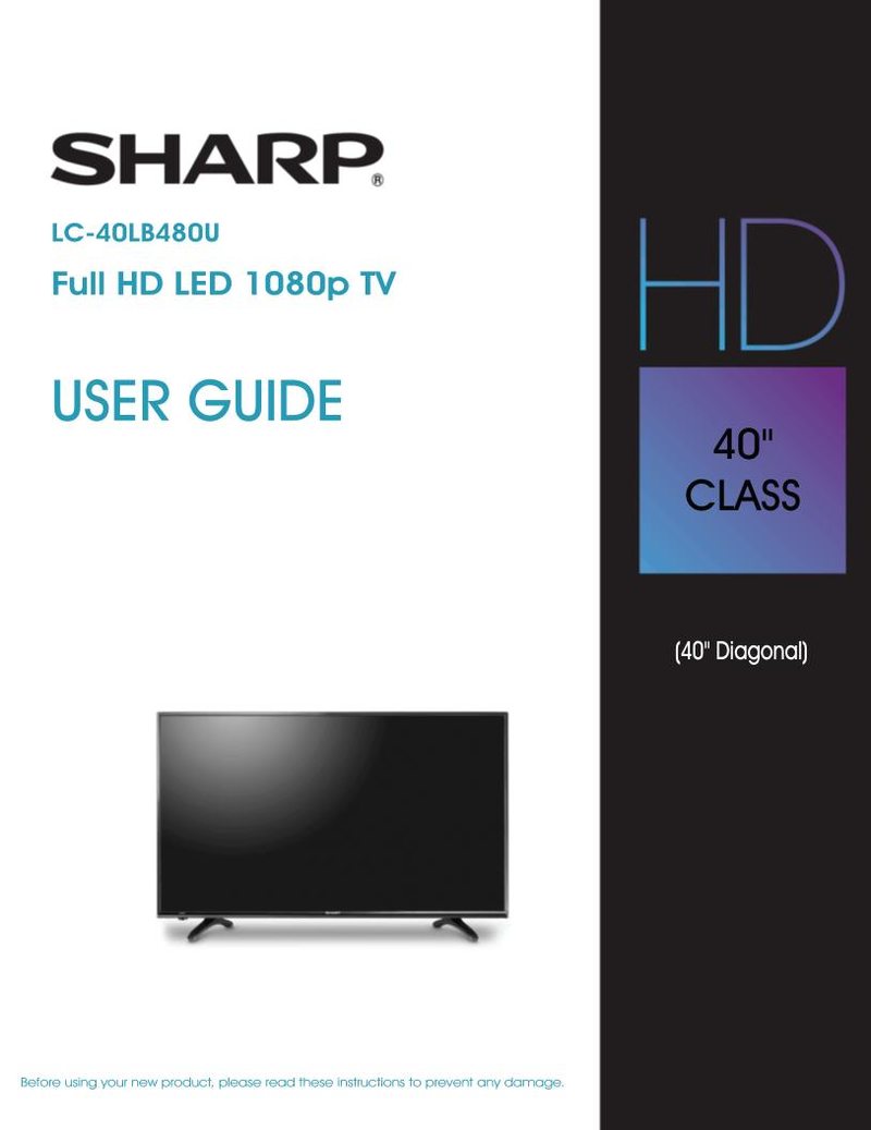 Sharp LC-40LB480U TV Operating Manual