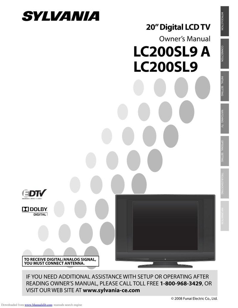 Funai LC200SL9 LC200SL9A TV Operating Manual