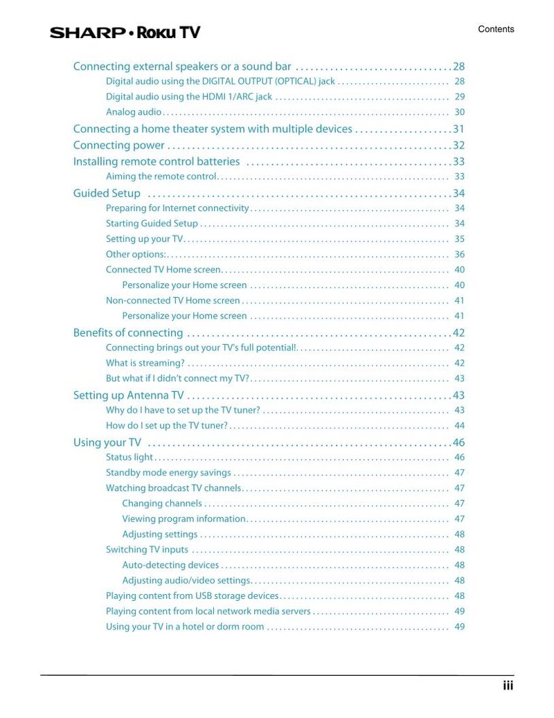 Sharp LC-32LB481U LC-43LB481C LC-50LB481U TV Operating Manual