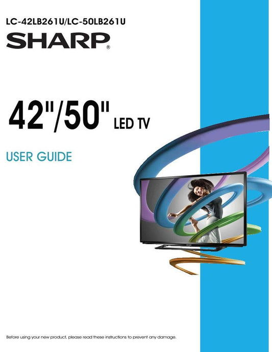 Sharp LC42LB261U TV Operating Manual