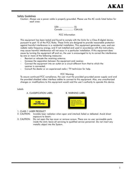 Akai LCT2701TD TV Operating Manual