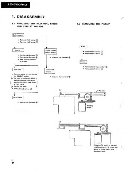 Pioneer LD-700 Video Disc Player Service Manual (Pages: 57)