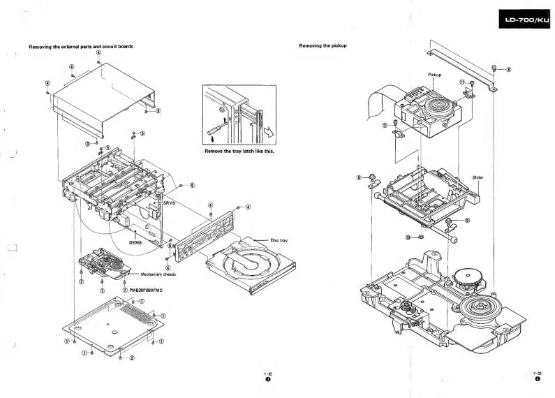 Pioneer LD-700 Video Disc Player Service Manual (Pages: 57)