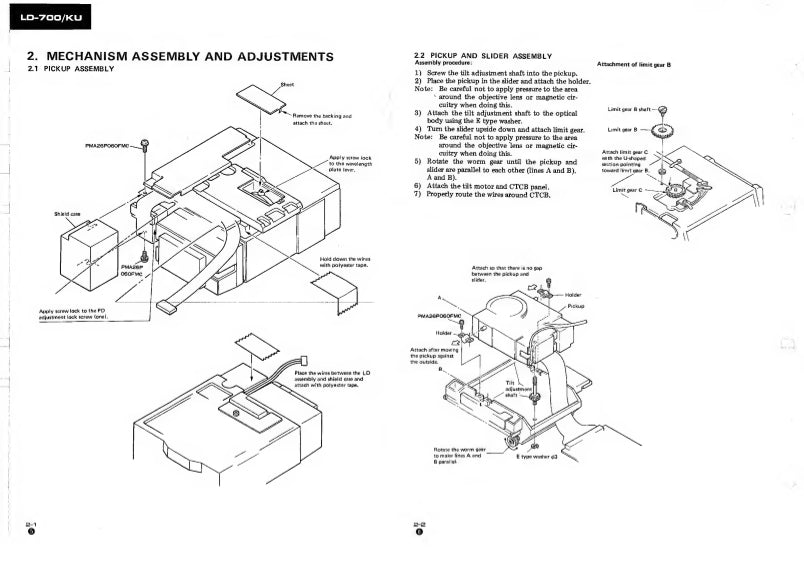 Pioneer LD-700 Video Disc Player Service Manual (Pages: 57)