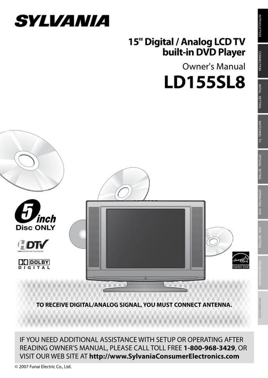 Philips LD155SL8 DVD Player Operating Manual