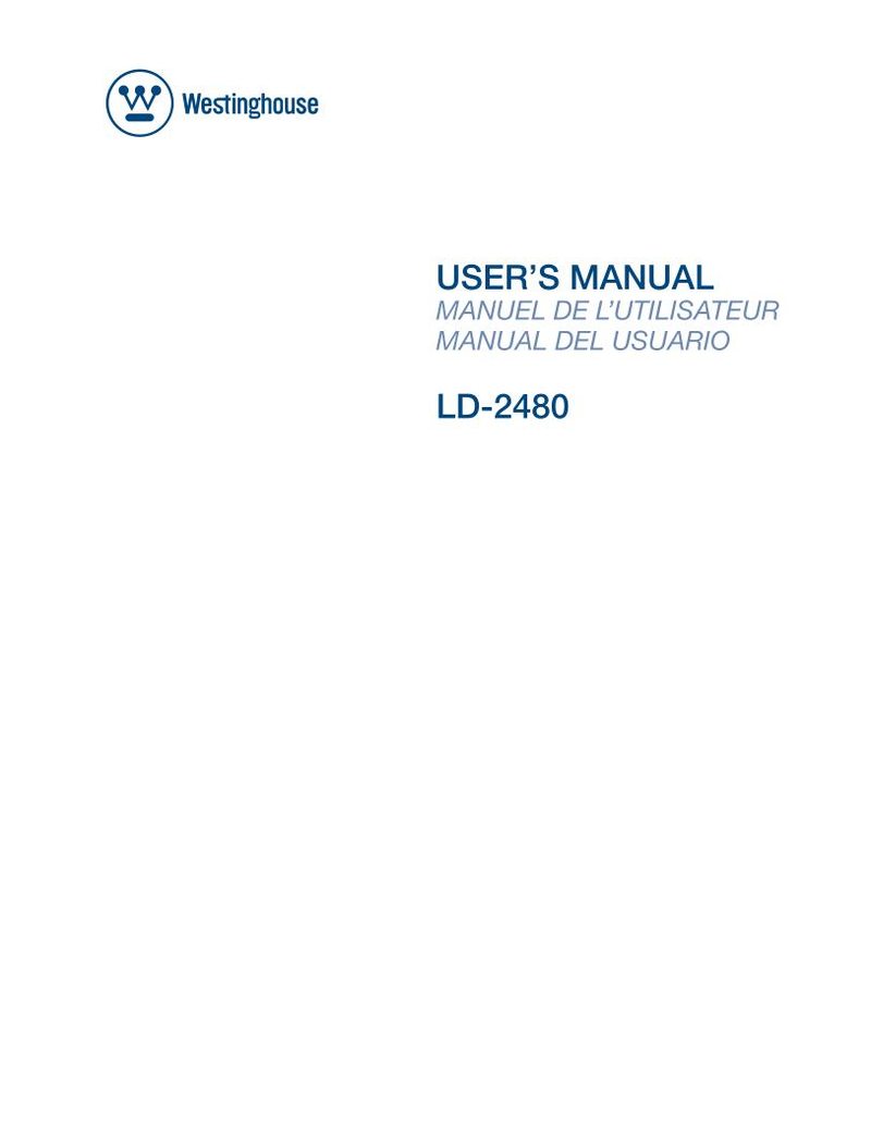 Westinghouse LD2480OM TV Operating Manual