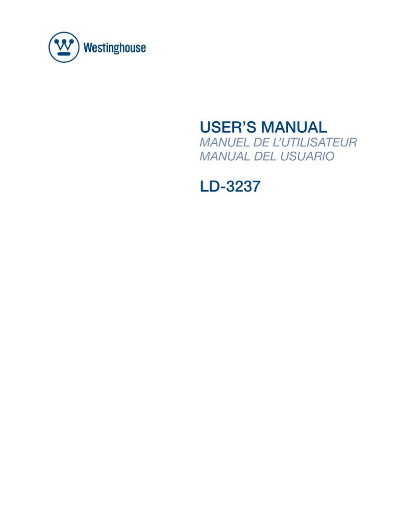 Westinghouse LD3237OM TV Operating Manual