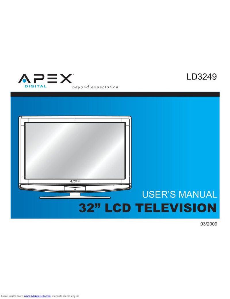 Apex LD3249 TV Operating Manual