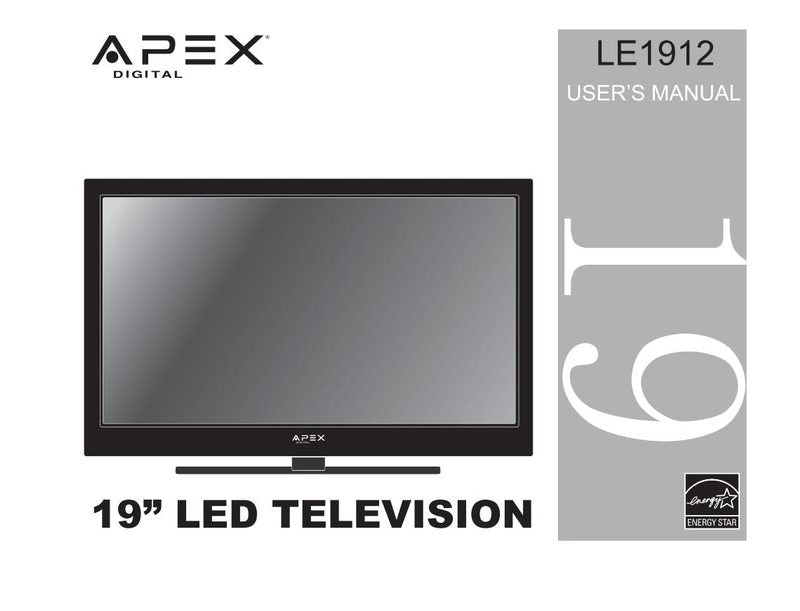 Apex LE1912 TV Operating Manual