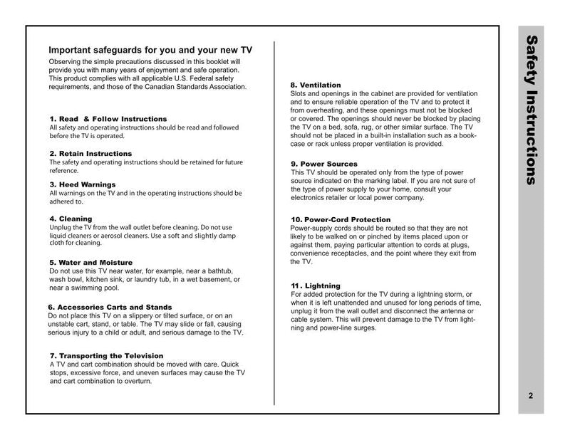 Apex LE1912 TV Operating Manual