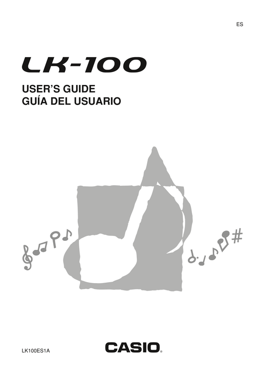 Casio LK-100 Keyboard Piano Owner's/ User Manual (Pages: 40)